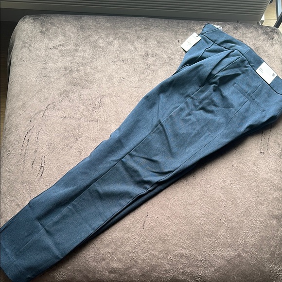 Express Blue Dress Pants Classic Straight-Leg - Picture 1 of 3